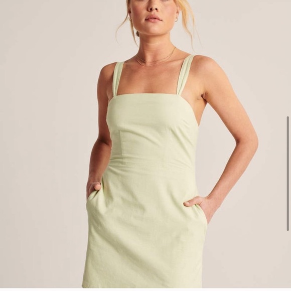 BROWN Abercrombie and Finch Wide Strap Mini Dress - Picture 6 of 14